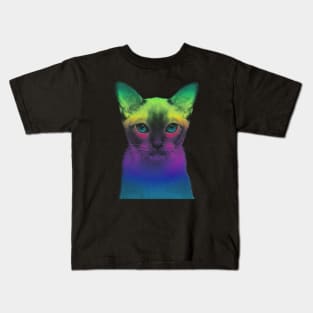 RAINBOW KITTY Kids T-Shirt